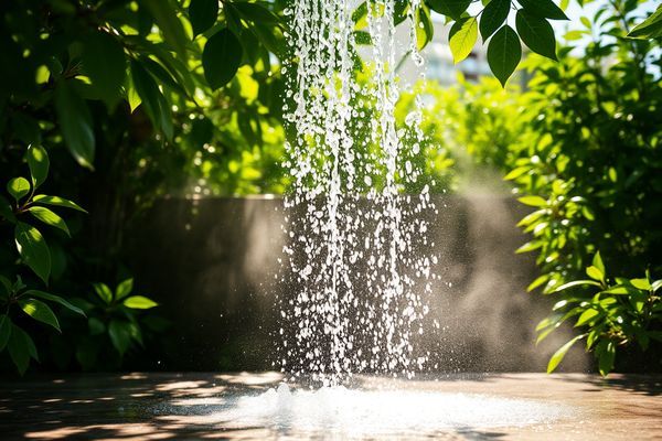 Zdjęcie przedstawiające osobę biorącą zimny prysznic